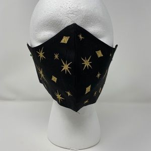Black and Gold sparkly mask! L